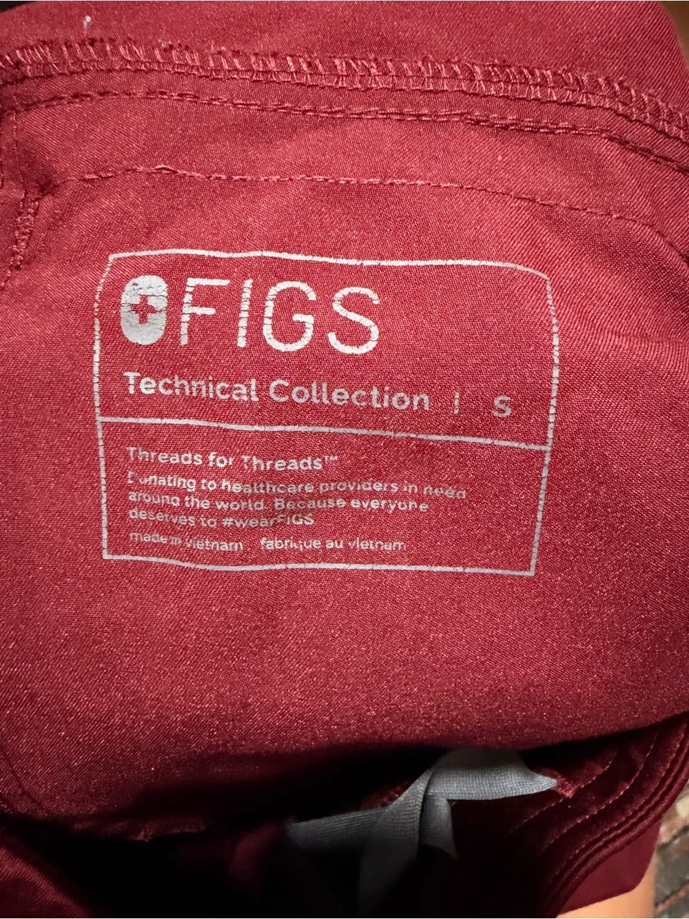 FIGS Men's Scrubs Cargo Pants Bottoms Burgundy Red Small PO #1699 T2001 Axim